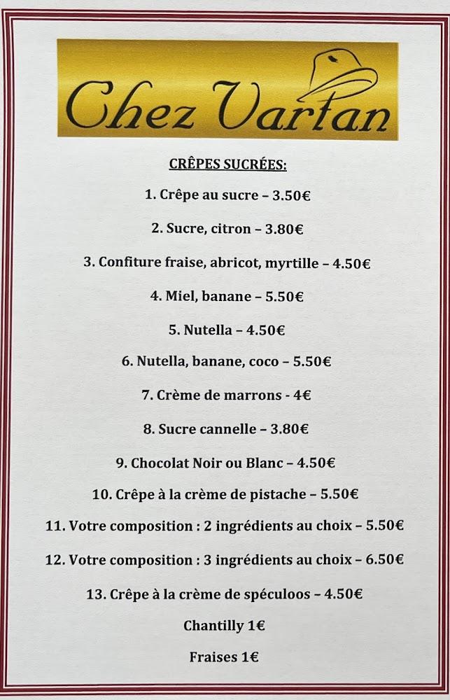 Chez Vartan - Menu Image 3